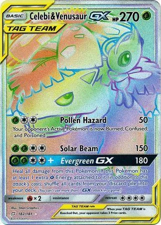 Celebi e Venusaur-GX 182/181