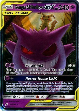 Gengar e Mimikyu-GX 53/181