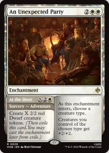 An Unexpected Party // At the Door 029/193 de O Hobbit (Magic)