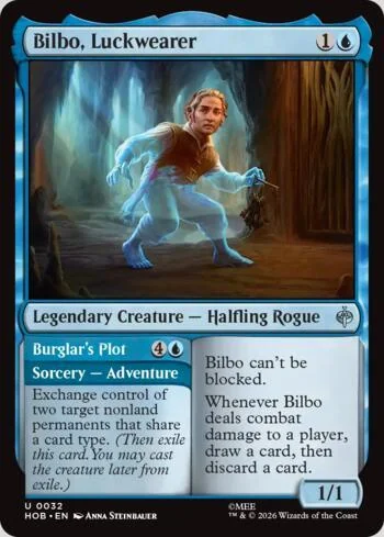 Bilbo, Luckwearer // Burglar's Plot 032/193 de O Hobbit (Magic)