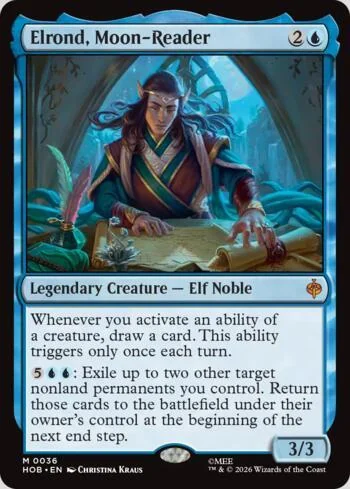 Elrond, Moon-Reader 036/193 de O Hobbit (Magic)