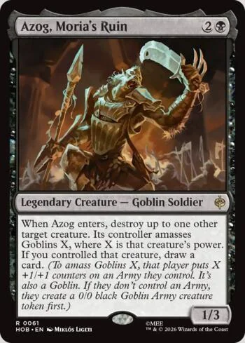 Azog, Moria's Ruin 061/193 de O Hobbit (Magic)