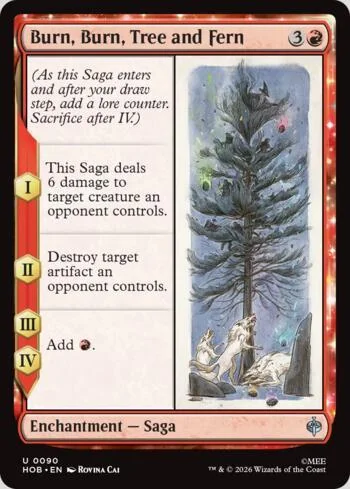 Burn, Burn, Tree and Fern 090/193 de O Hobbit (Magic)