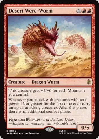 Desert Were-Worm 092/193 de O Hobbit (Magic)