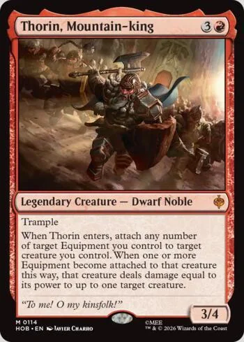 Thorin, Mountain-king 114/193 de O Hobbit (Magic)