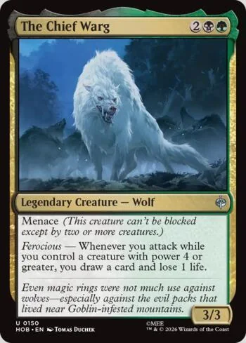 The Chief Warg 150/193 de O Hobbit (Magic)