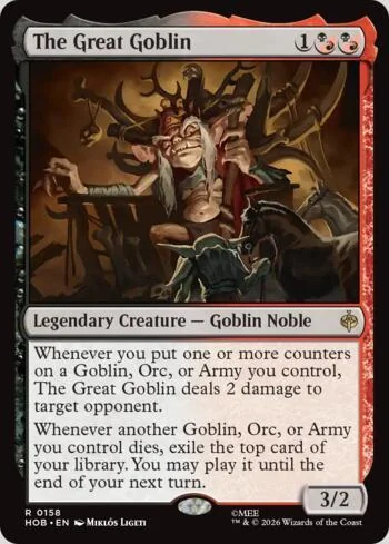 The Great Goblin 158/193 de O Hobbit (Magic)