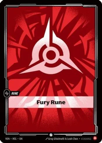 Fury Rune R01 de Vendetta (Riftbound)
