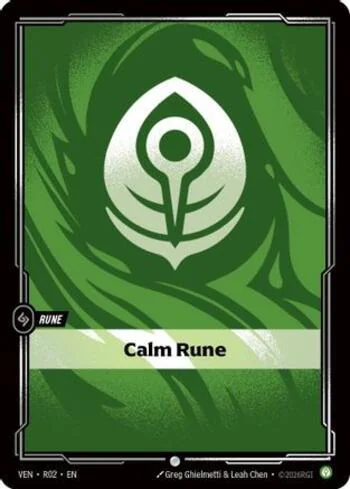 Calm Rune R02 de Vendetta (Riftbound)