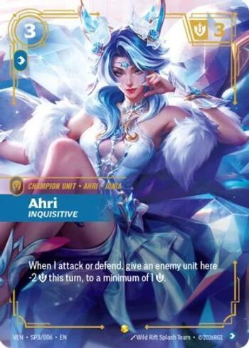 Ahri, Inquisitive SP3 de Vendetta (Riftbound)