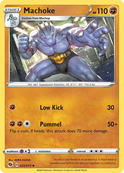 Machoke - Caminho do Campeão - ilustração de Akira Egawa