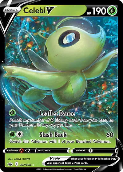 Celebi-V - Reinado Arrepiante - ilustração de Akira Egawa