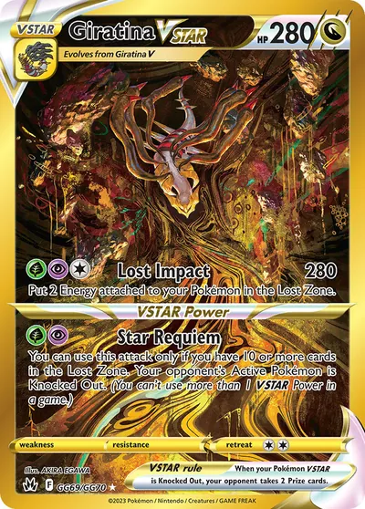 Giratina VSTAR - Realeza Absoluta - ilustração de Akira Egawa