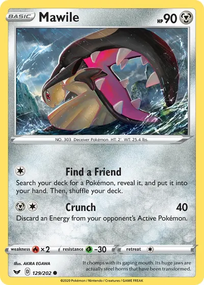 Mawile - Espada e Escudo - ilustração de Akira Egawa