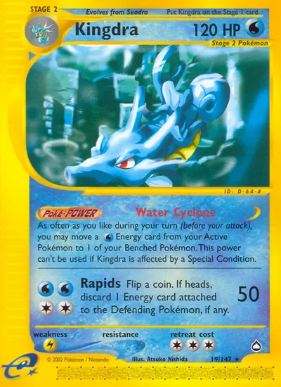 Kingdra - Aquapolis - ilustração de Atsuko Nishida