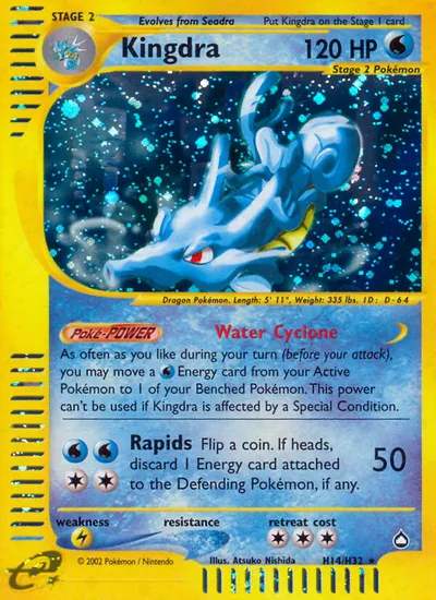 Kingdra - Aquapolis - ilustração de Atsuko Nishida