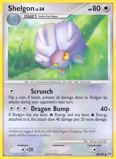 Shelgon - Arceus - ilustração de Atsuko Nishida