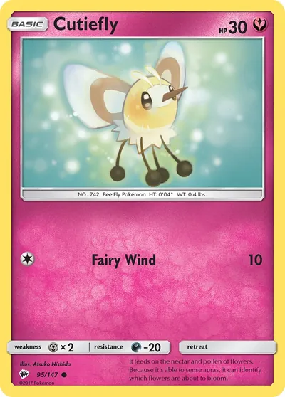 Cutiefly - Sombras Ardentes - ilustração de Atsuko Nishida