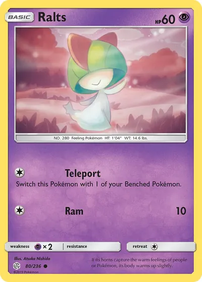 Ralts - Eclipse Cósmico - ilustração de Atsuko Nishida