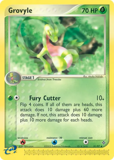 Grovyle - Dragon - ilustração de Atsuko Nishida