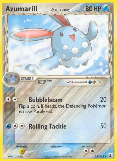 Azumarill - Delta Species - ilustração de Atsuko Nishida