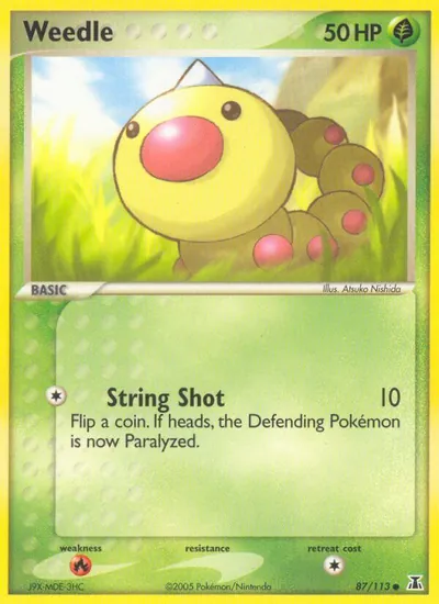 Weedle - Delta Species - ilustração de Atsuko Nishida