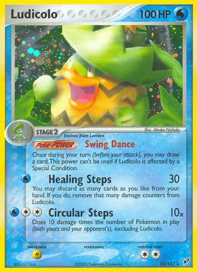 Ludicolo - Deoxys - ilustração de Atsuko Nishida