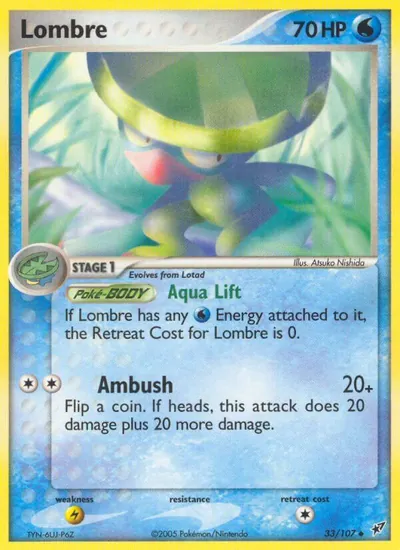 Lombre - Deoxys - ilustração de Atsuko Nishida