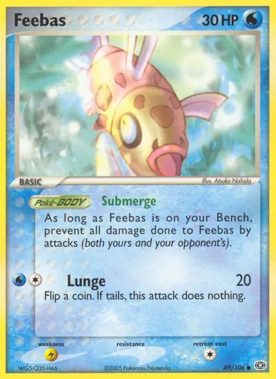 Feebas - Emerald - ilustração de Atsuko Nishida