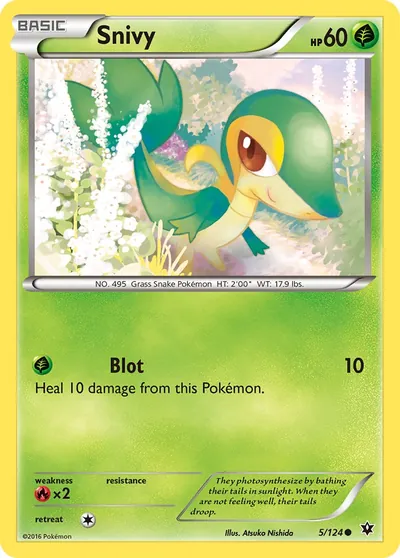 Snivy - Fusão de Destinos - ilustração de Atsuko Nishida