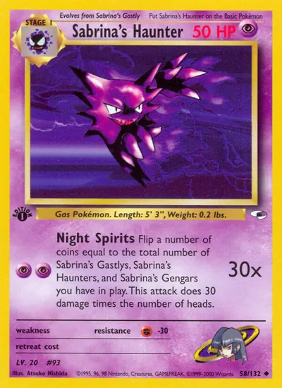 Haunter da Sabrina - Gym Heroes - ilustração de Atsuko Nishida