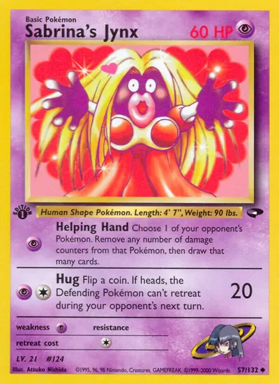 Jynx da Sabrina - Gym Challenge - ilustração de Atsuko Nishida