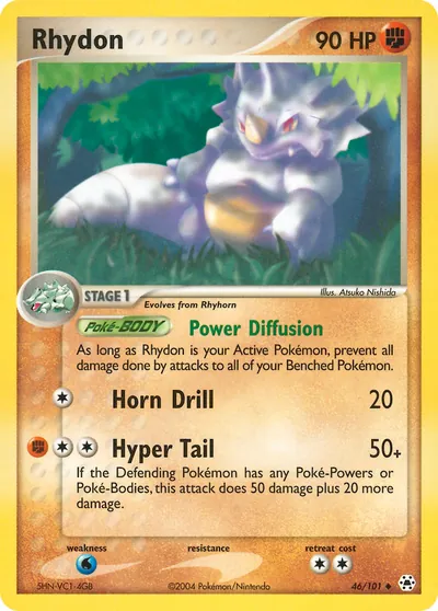 Rhydon - Hidden Legends - ilustração de Atsuko Nishida