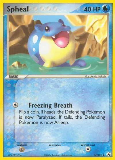 Spheal - Hidden Legends - ilustração de Atsuko Nishida