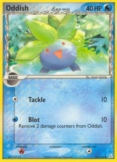 Oddish - EX Holon Phantoms - ilustração de Atsuko Nishida