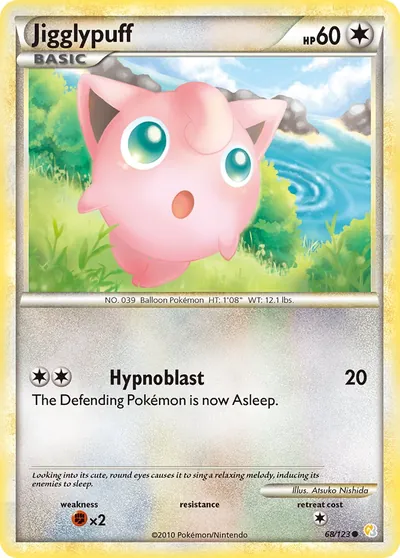Jigglypuff - HeartGold SoulSilver - ilustração de Atsuko Nishida