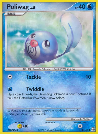 Poliwag - Legends Awakened - ilustração de Atsuko Nishida