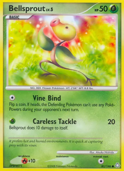 Bellsprout - Legends Awakened - ilustração de Atsuko Nishida