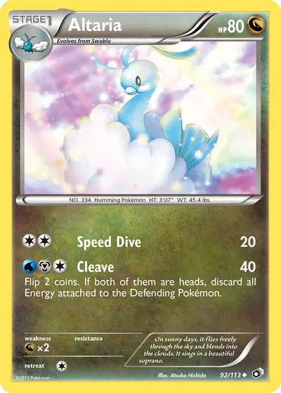 Altaria - Tesouros Lendários - ilustração de Atsuko Nishida