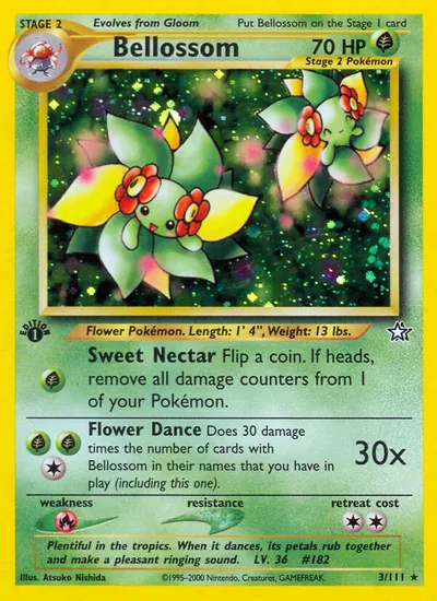 Bellossom - Neo Genesis - ilustração de Atsuko Nishida
