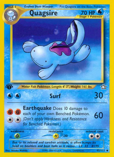Quagsire - Neo Genesis - ilustração de Atsuko Nishida