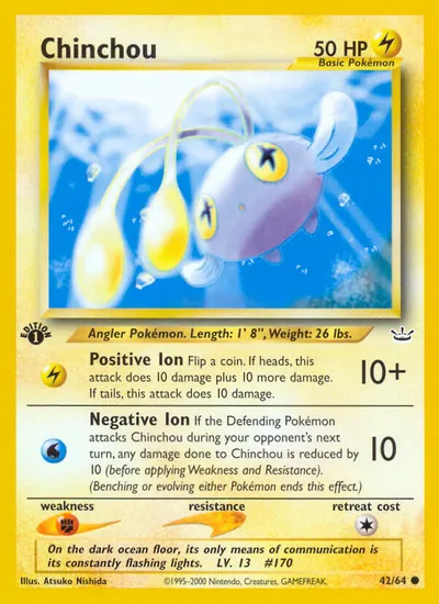 Chinchou - Neo Revelation - ilustração de Atsuko Nishida