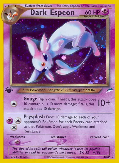 Dark Espeon - Neo Destiny - ilustração de Atsuko Nishida