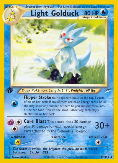 Light Golduck - Neo Destiny - ilustração de Atsuko Nishida