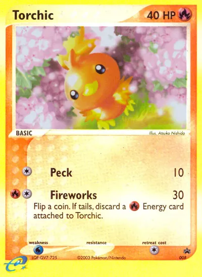 Torchic - Promos Black Star (Nintendo) - ilustração de Atsuko Nishida