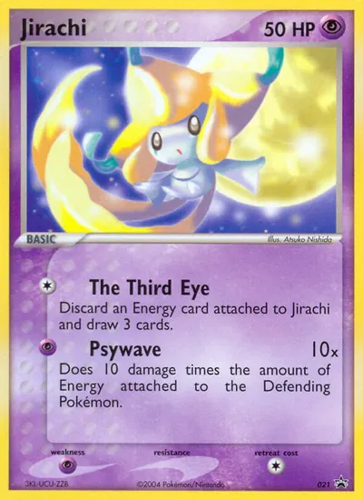 Jirachi - Promos Black Star (Nintendo) - ilustração de Atsuko Nishida