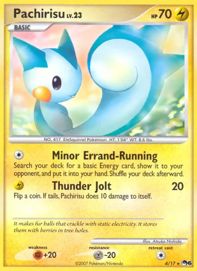 Pachirisu - POP Series 6 - ilustração de Atsuko Nishida