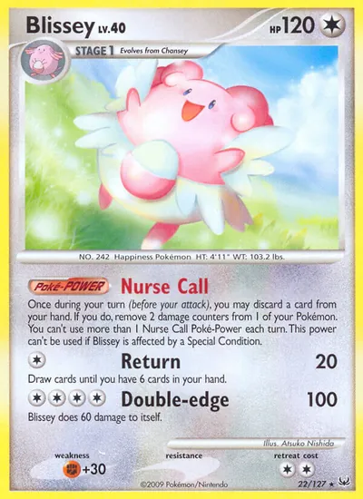 Blissey - Platinum - ilustração de Atsuko Nishida