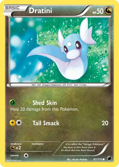 Dratini - Congelamento de Plasma - ilustração de Atsuko Nishida