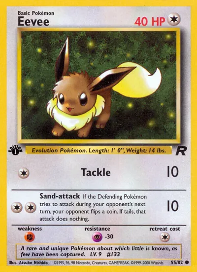 Eevee - Team Rocket - ilustração de Atsuko Nishida